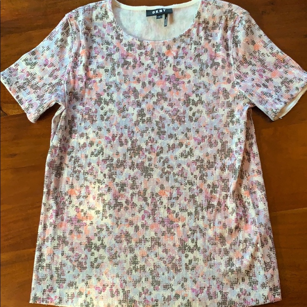 DKNY Sequin top